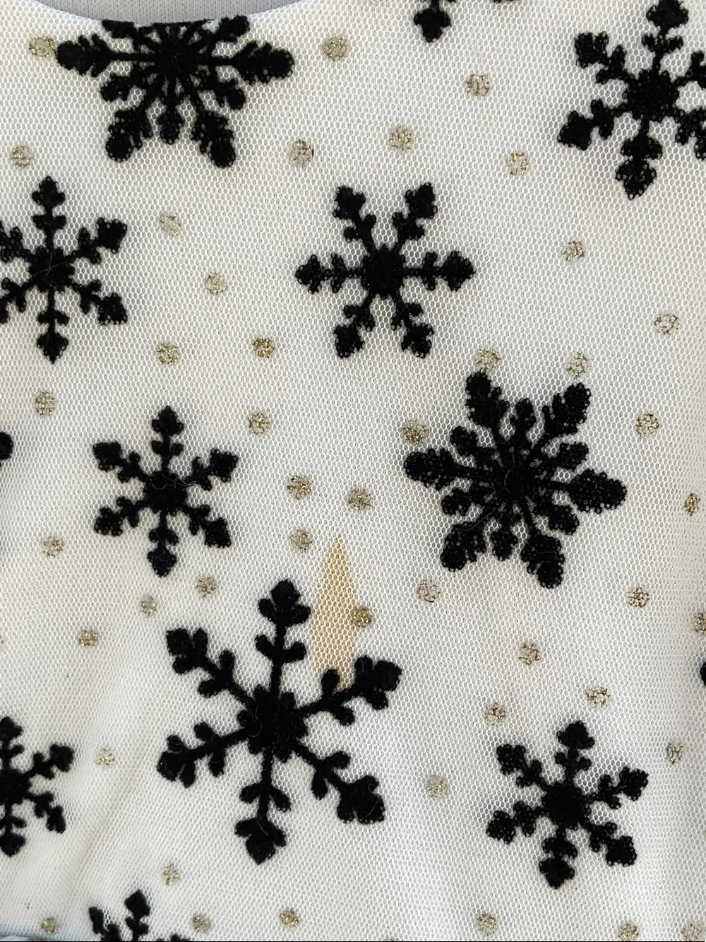 Take 50% OFF- Beautees Girls White & Black Snowflake Tulle Dress, Size-5